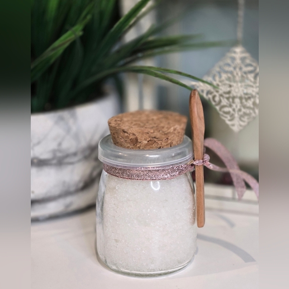 Hand Crafted Other - Homemade Salt Scrub 7oz Glass Jar